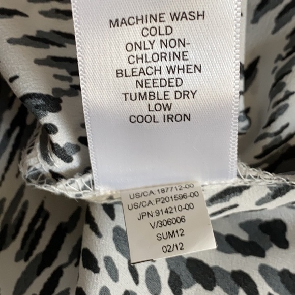 Banana Republic Pleated Ruffle Animal Print Tank - Picture 8 of 8